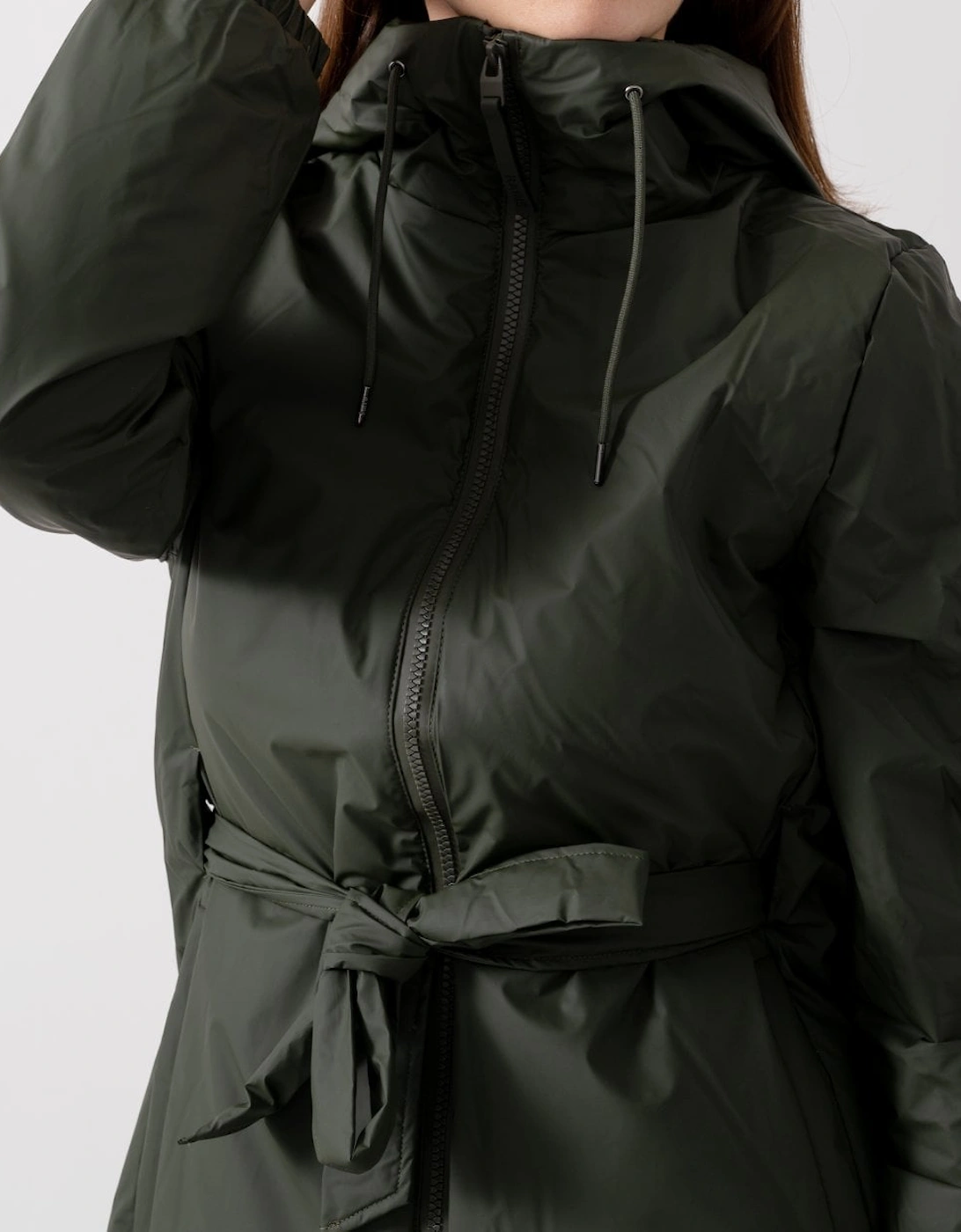 Lohja Long Insulated Curve Jacket - 03 Green