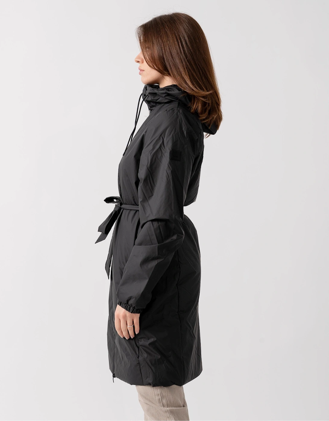 Lohja Long Insulated Curve Jacket - 01 Black