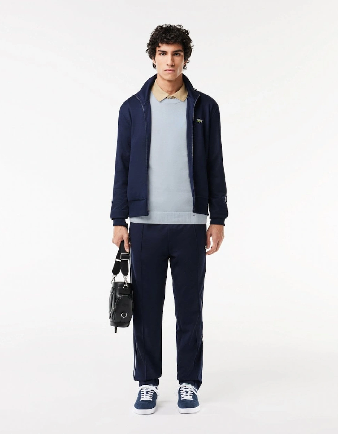 Mens Organic Cotton Crew Neck Sweater - Phoenix Blue J2G