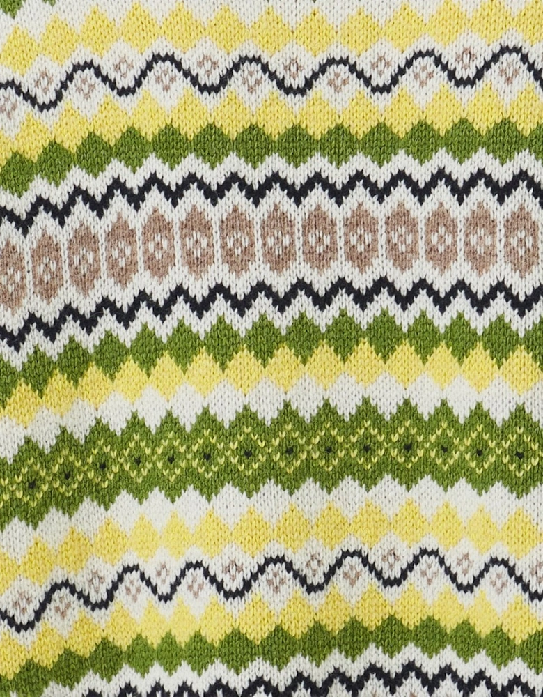 Holkham Womens Funnel Neck Fairisle Jumper