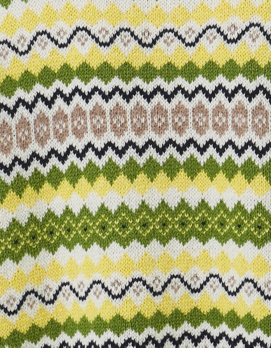 Holkham Womens Funnel Neck Fairisle Jumper