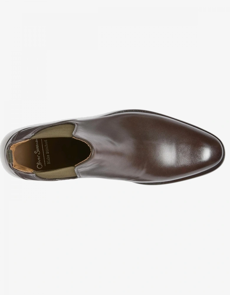 Andante Leather Mens Chelsea Boots - Brown