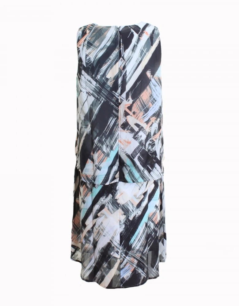 Great Plains Pastel Paint Layered Womens Dress