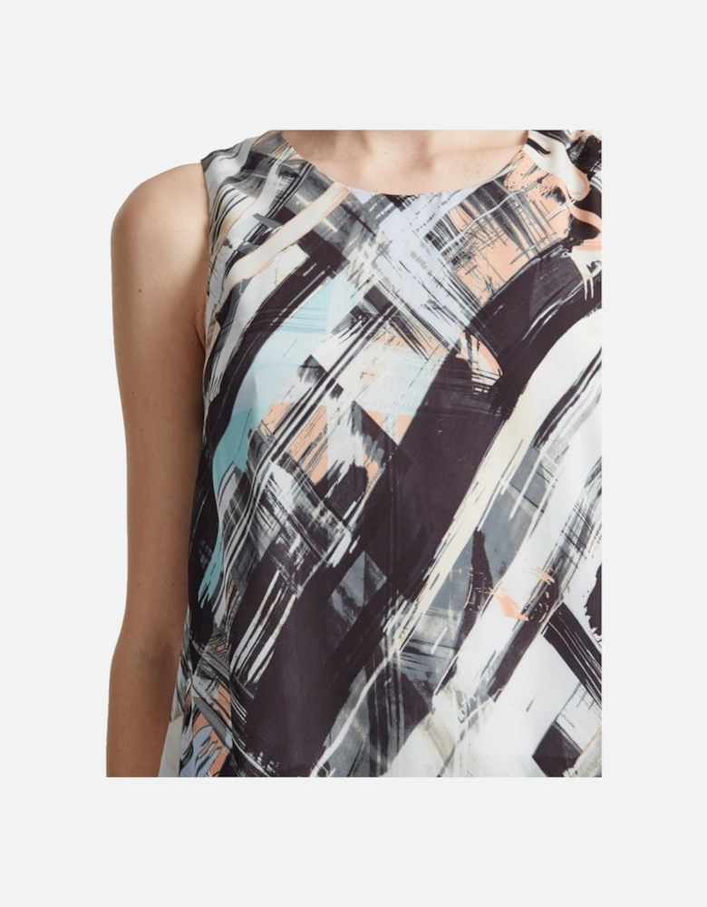 Great Plains Pastel Paint Layered Womens Dress