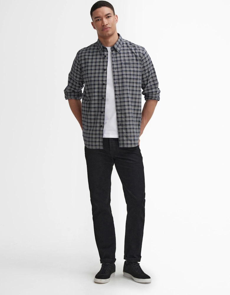 Hawks Mens Check Long Sleeve Oxford Shirt
