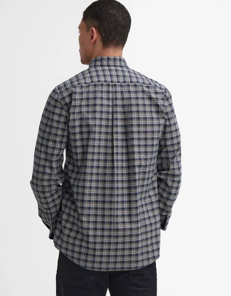 Hawks Mens Check Long Sleeve Oxford Shirt
