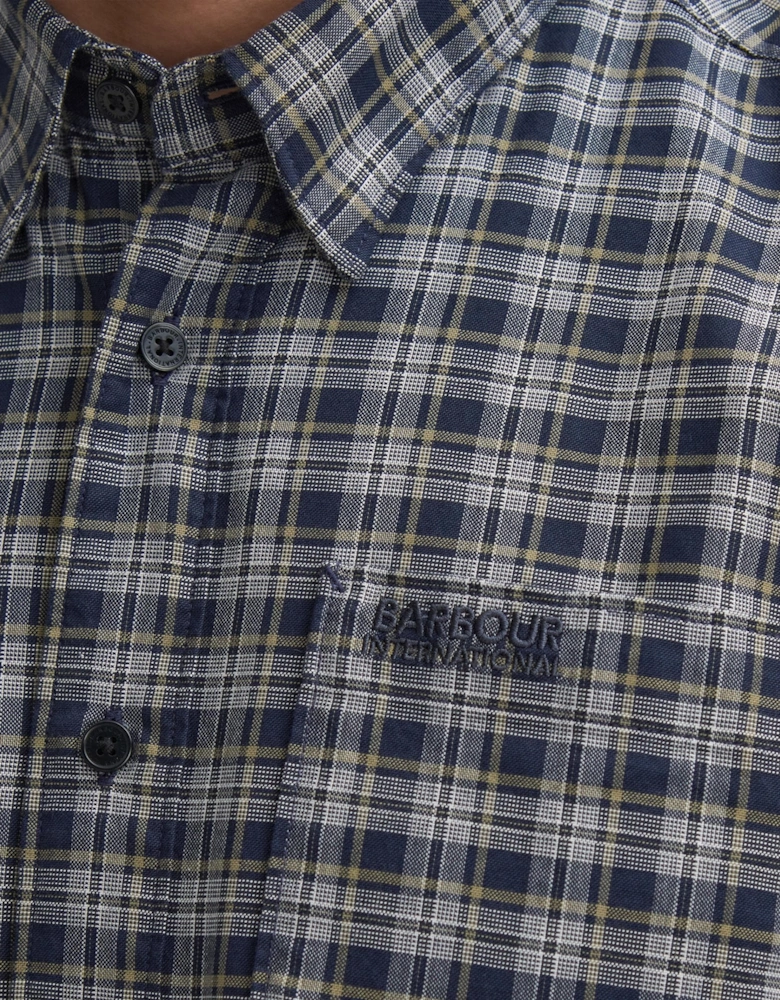 Hawks Mens Check Long Sleeve Oxford Shirt