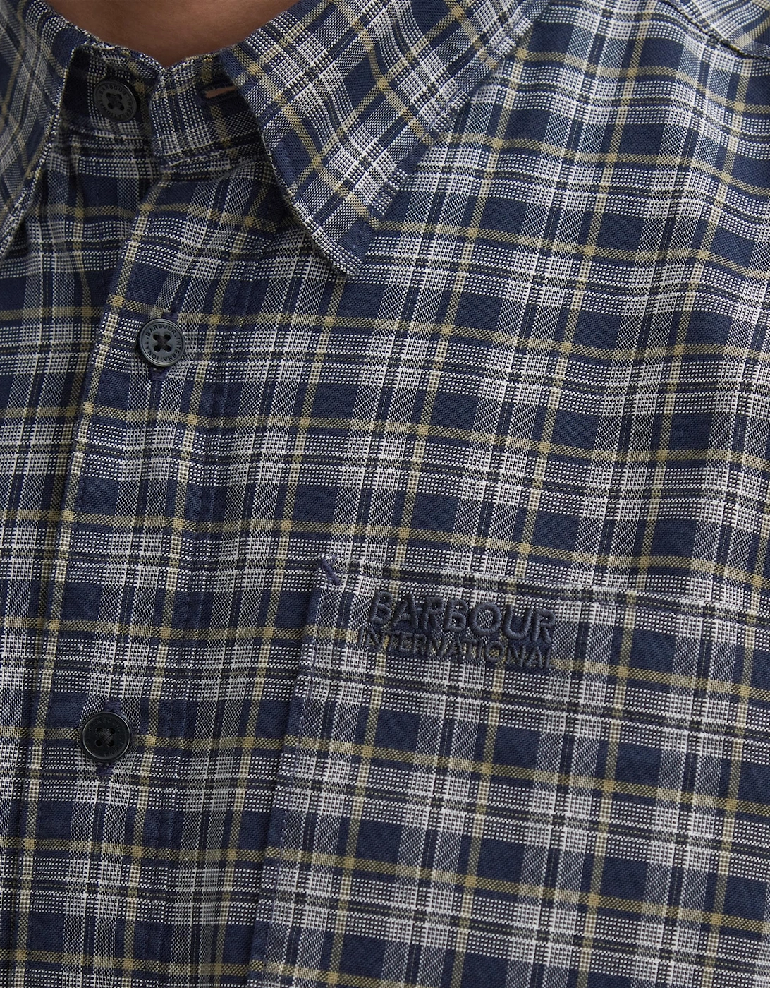 Hawks Mens Check Long Sleeve Oxford Shirt
