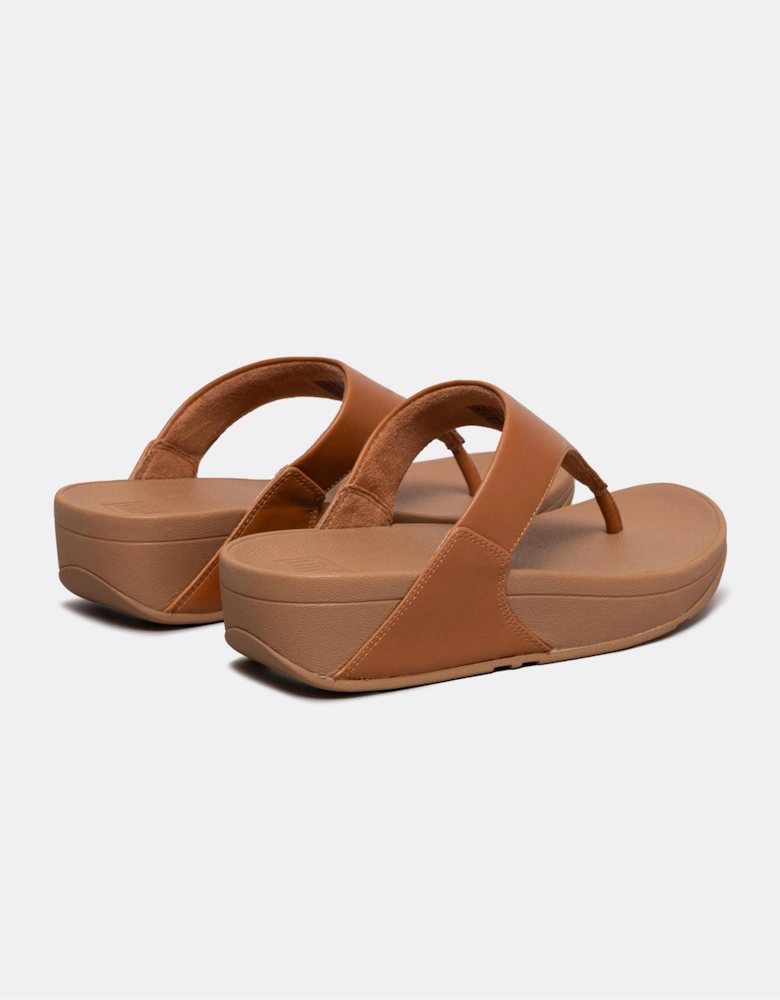 Lulu Leather Toepost Womens Flip-Flop