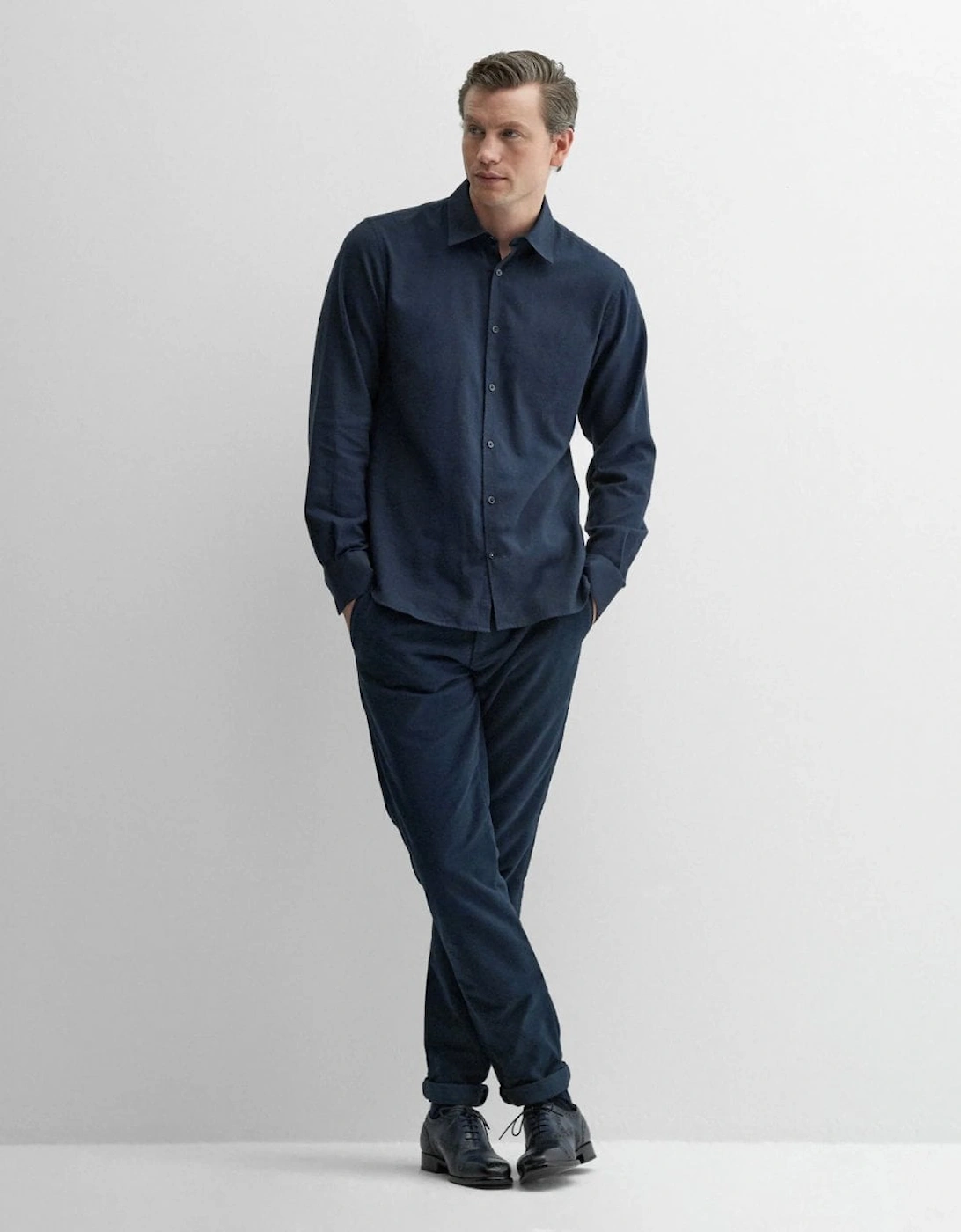 Hawkesworth Mens Brushed Cotton Shirt