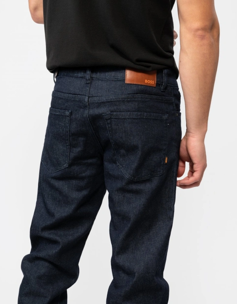 BOSS Orange Re.Maine Mens Regular Fit Dark Blue Comfort-Stretch Denim Jeans NOS