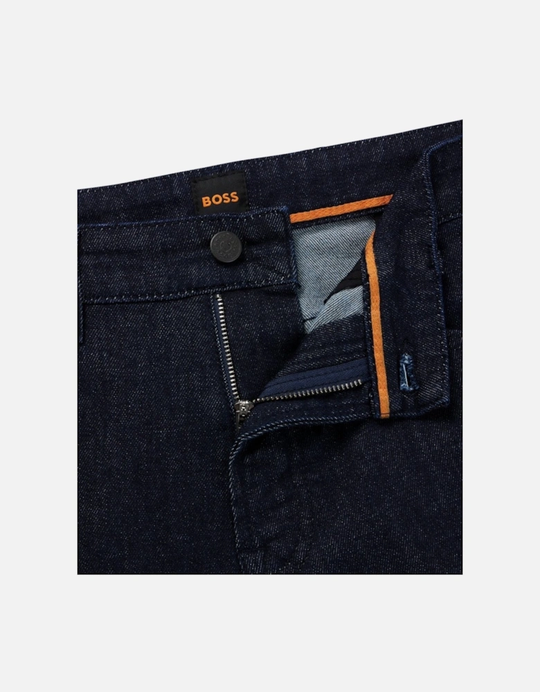 BOSS Orange Re.Maine Mens Regular Fit Dark Blue Comfort-Stretch Denim Jeans NOS