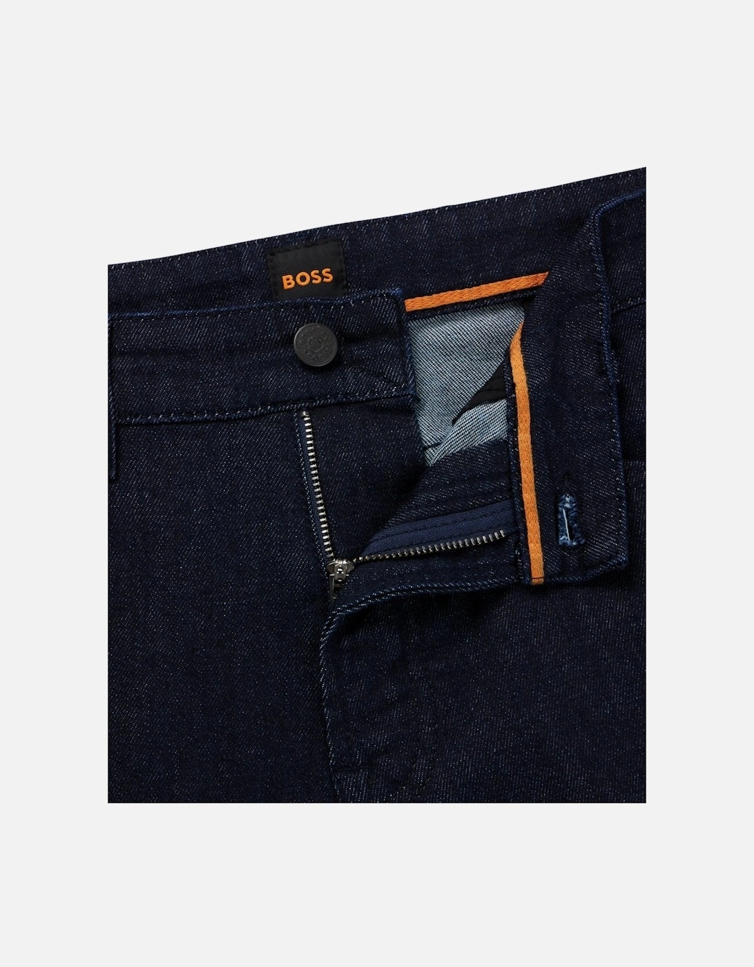 BOSS Orange Re.Maine Mens Regular Fit Dark Blue Comfort-Stretch Denim Jeans NOS