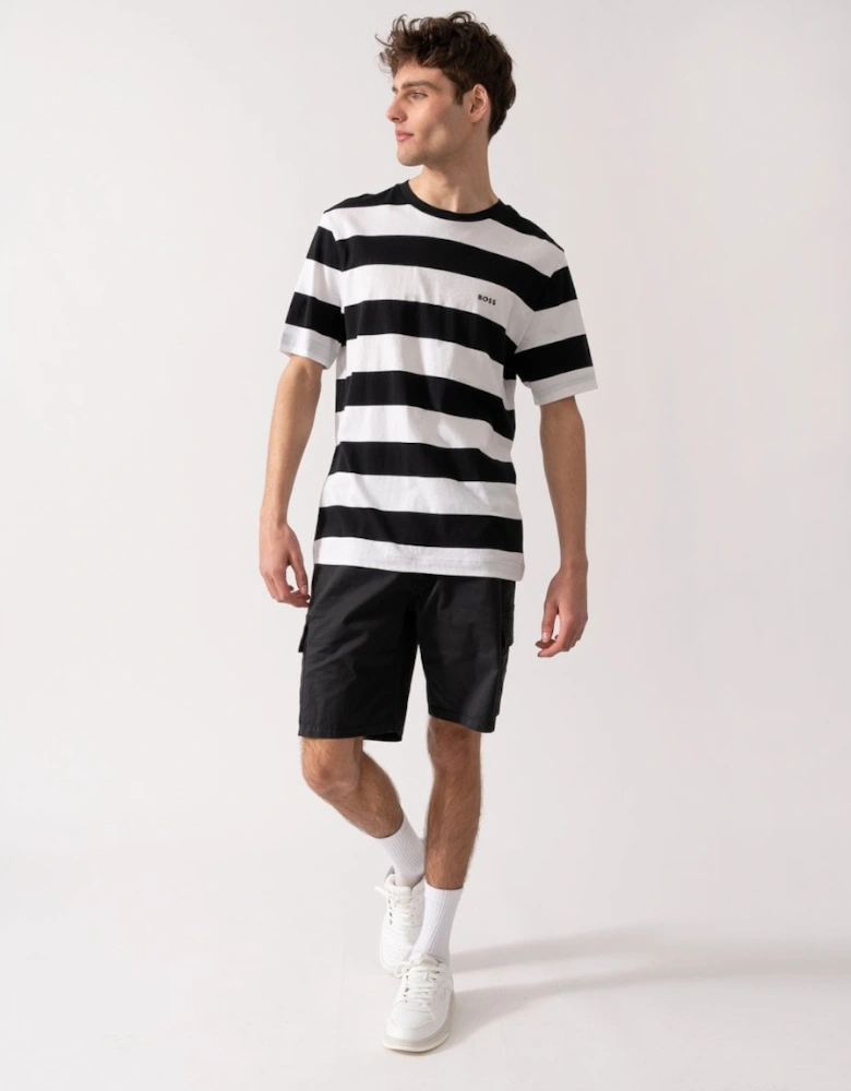 BOSS Orange Tales Stripe Mens T-Shirt
