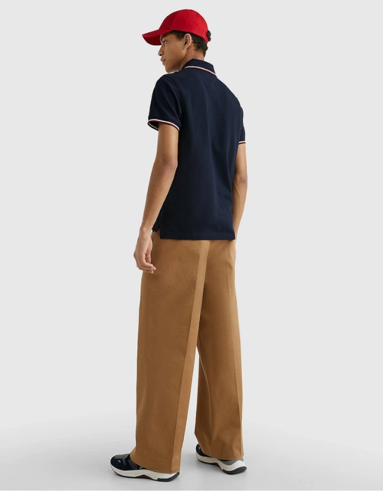 Slim Mens Tipped Polo