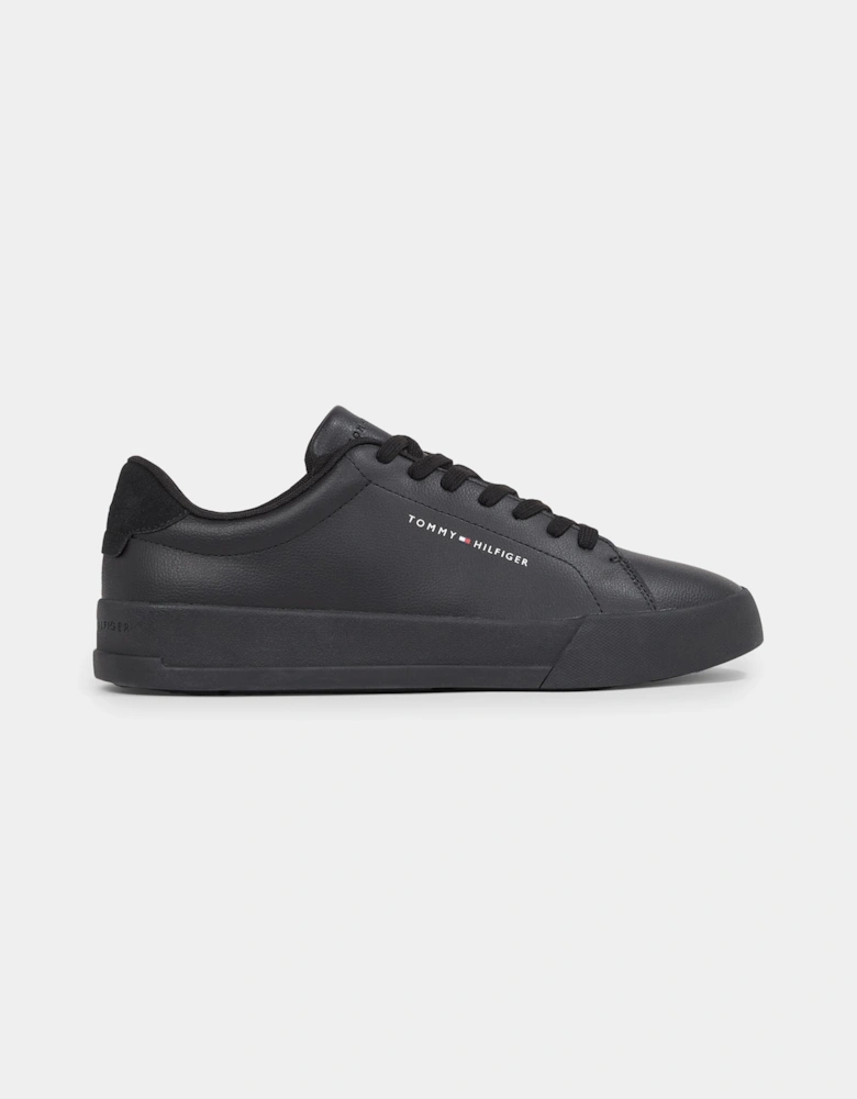 TH Court Essential Mens Leather Grain Trainers