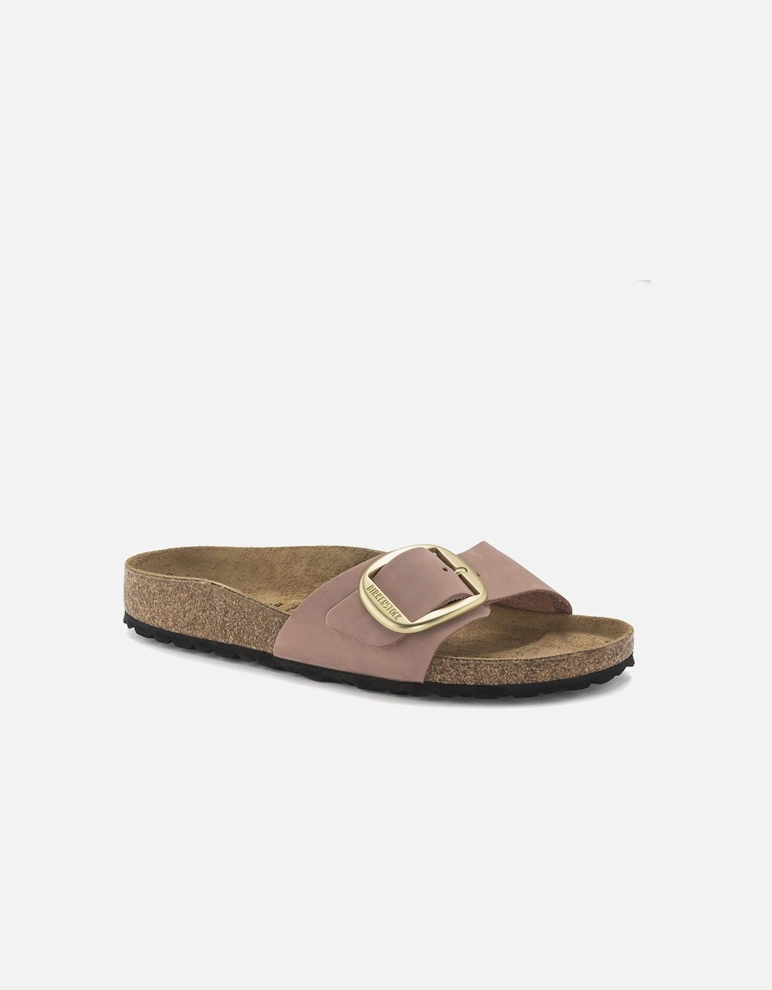 Big Buckle Womens Nubuck Leather Sandals