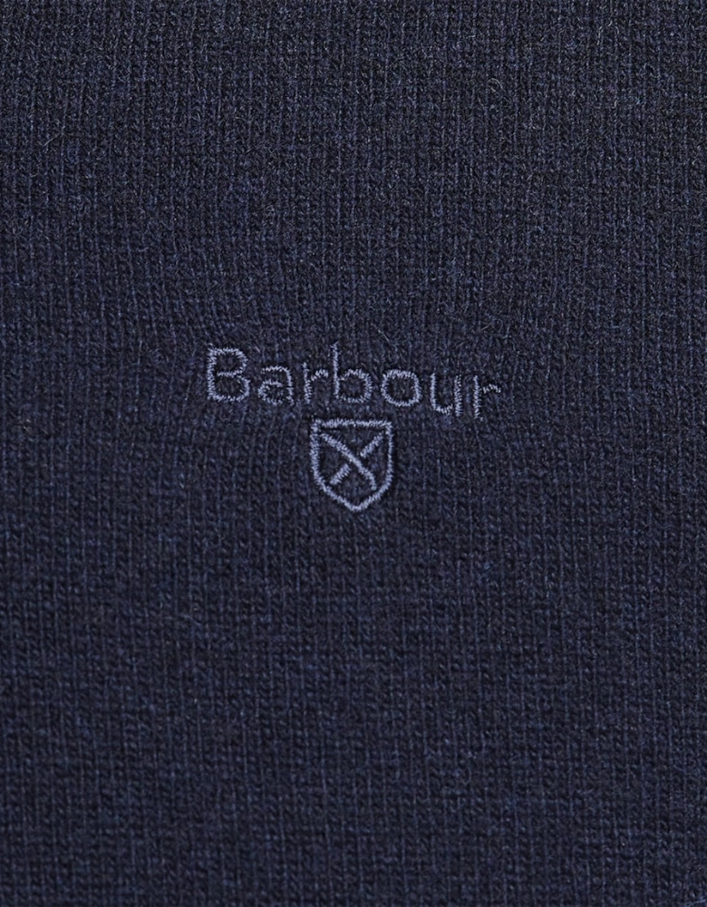 Essential Lambswool Mens V-Neck Jumper - Navy