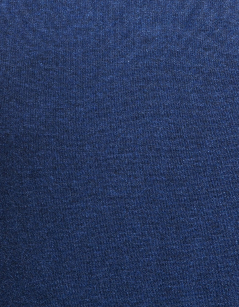 Essential Lambswool Mens V-Neck Jumper - Deep Blue