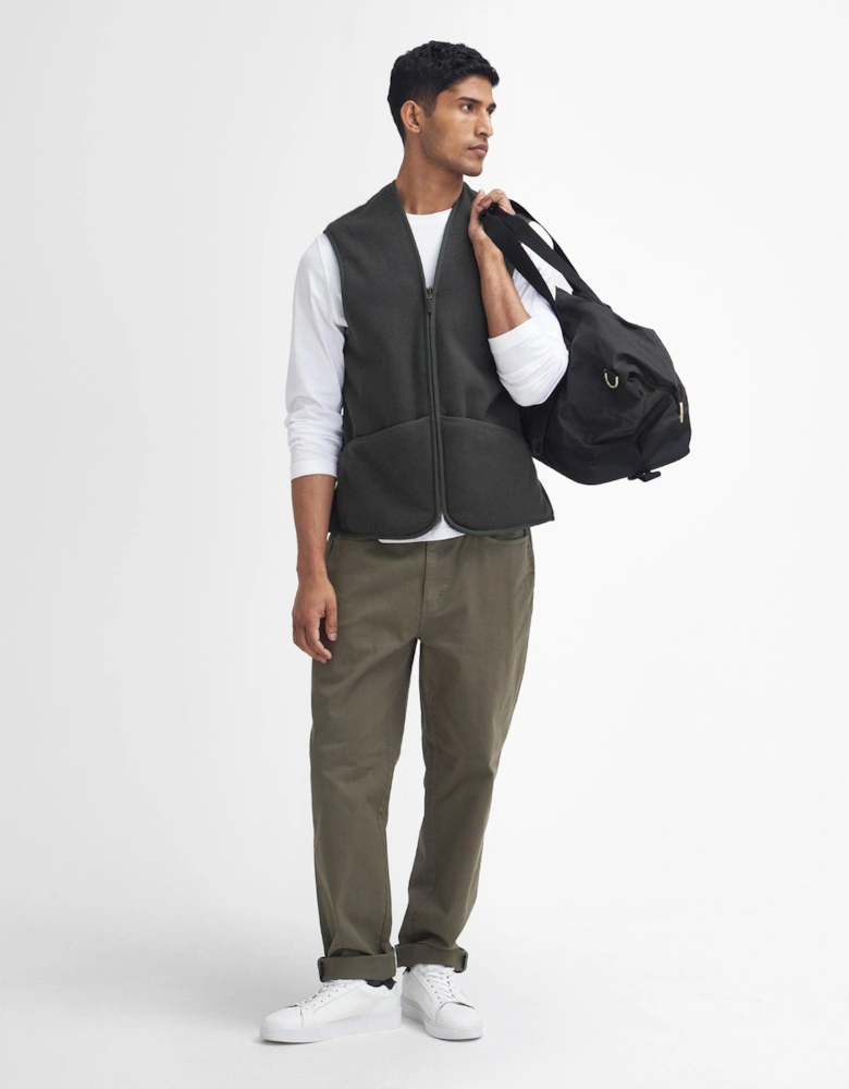 Warm Pile Waistcoat Zip-In Liner - Sage