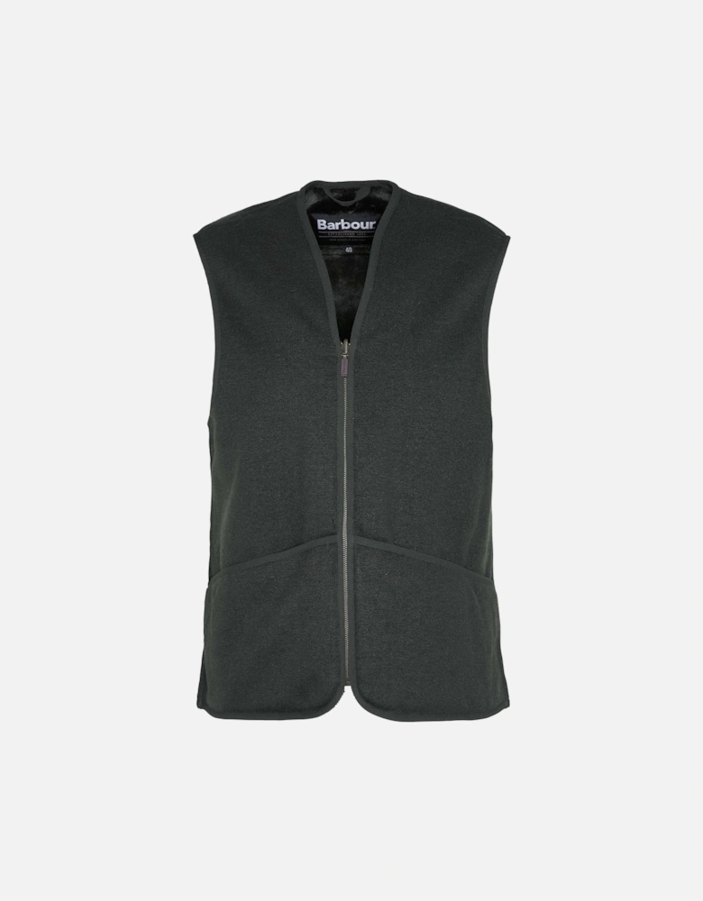 Warm Pile Waistcoat Zip-In Liner - Sage
