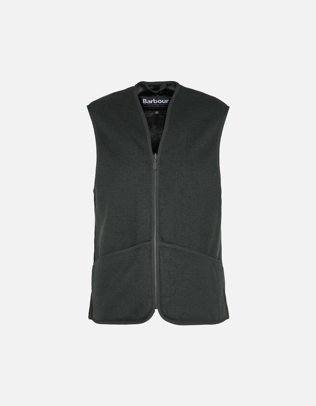 Warm Pile Waistcoat Zip-In Liner - Sage