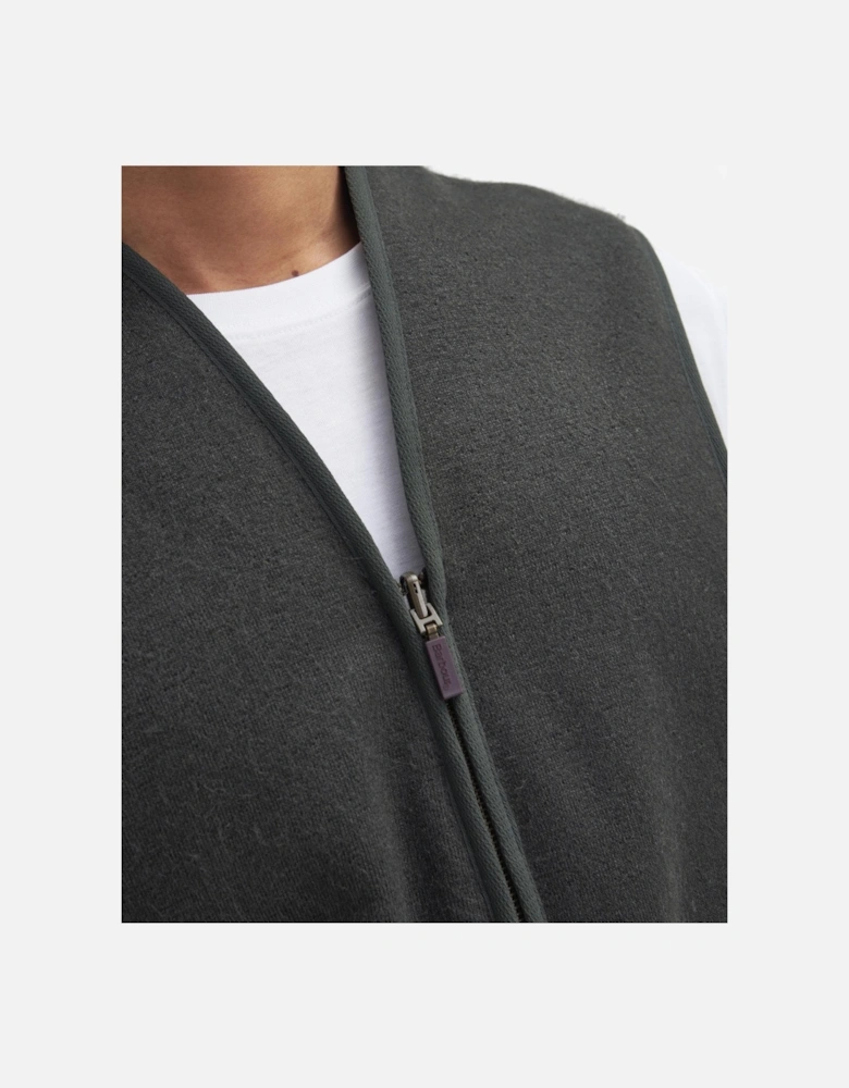 Warm Pile Waistcoat Zip-In Liner - Sage