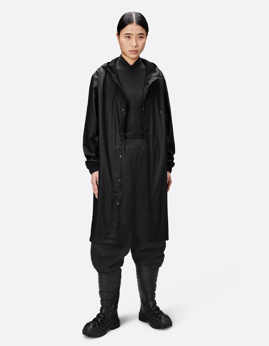 Unisex Fishtail Parka - 01 Black
