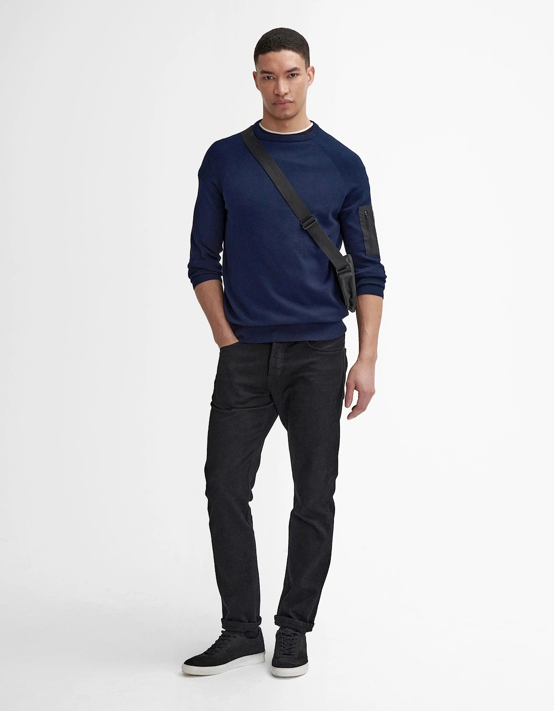 Blades Mens Cotton Crew Neck Jumper
