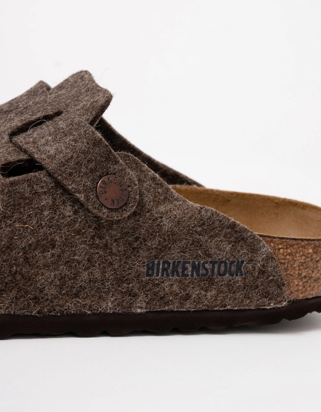 Wool Felt Unisex Clogs - Cacao