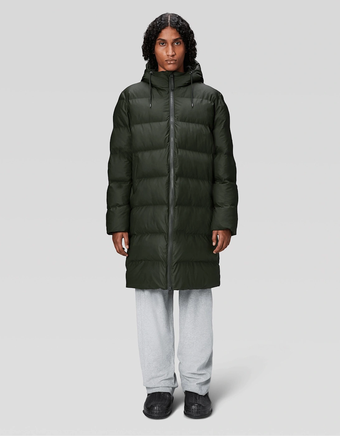 Alta Long Unisex Puffer Jacket - 03 Green