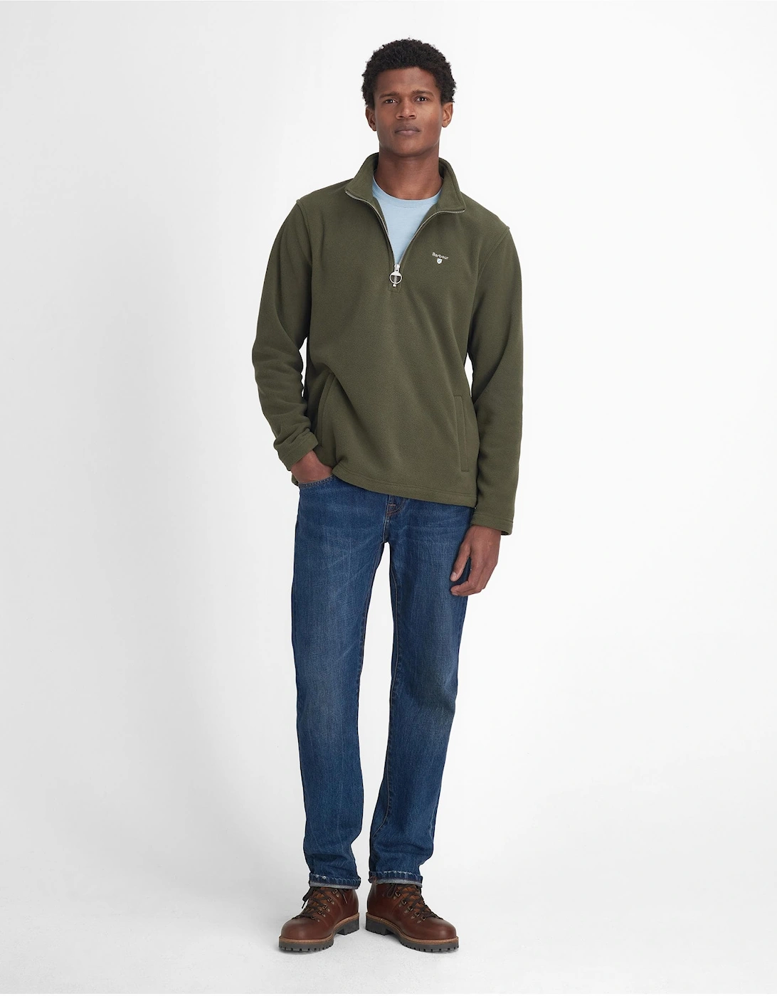 Essentials Mens Half Zip Fleece