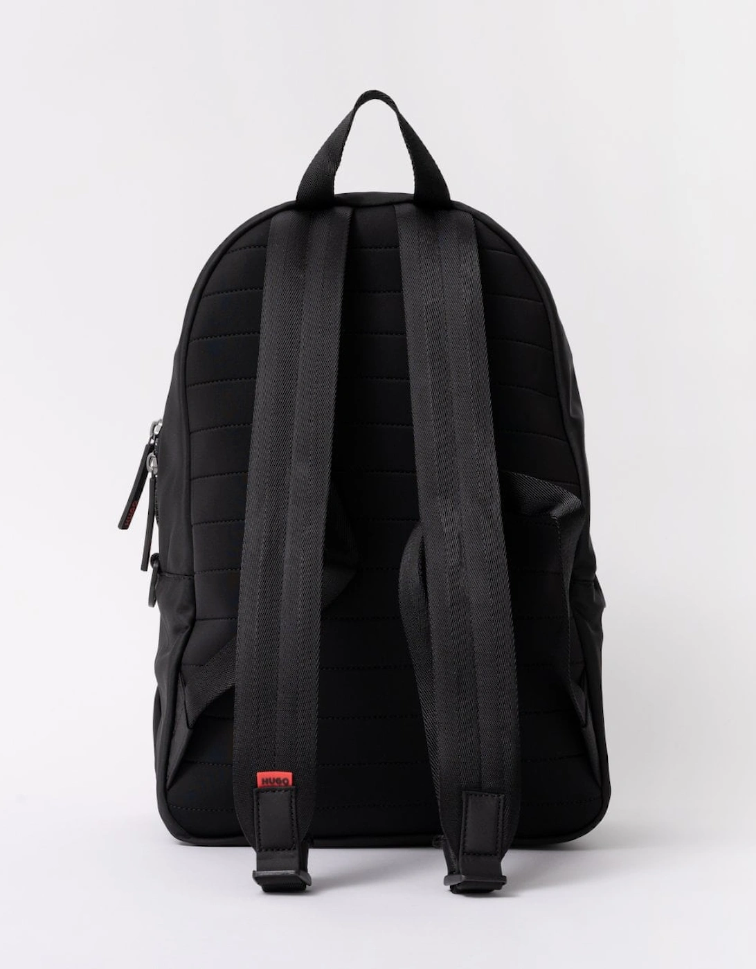 HUGO Ethon Backpack with Red Rubber Logo Label and Top Handle NOS