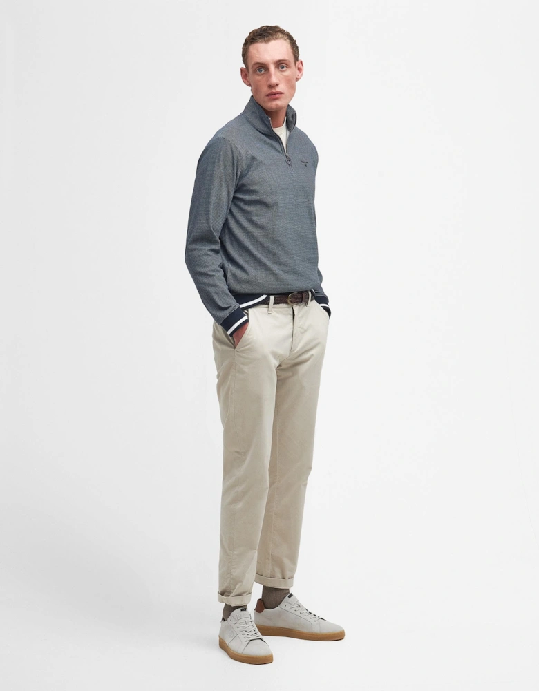 Houndwood Mens Tailored Half Zip Sweatshirt