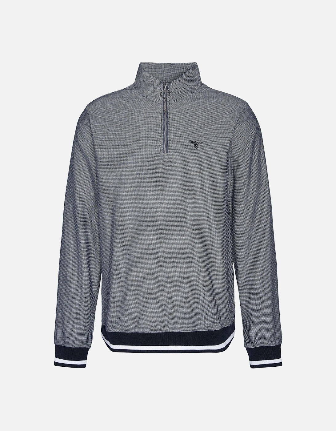 Houndwood Mens Tailored Half Zip Sweatshirt