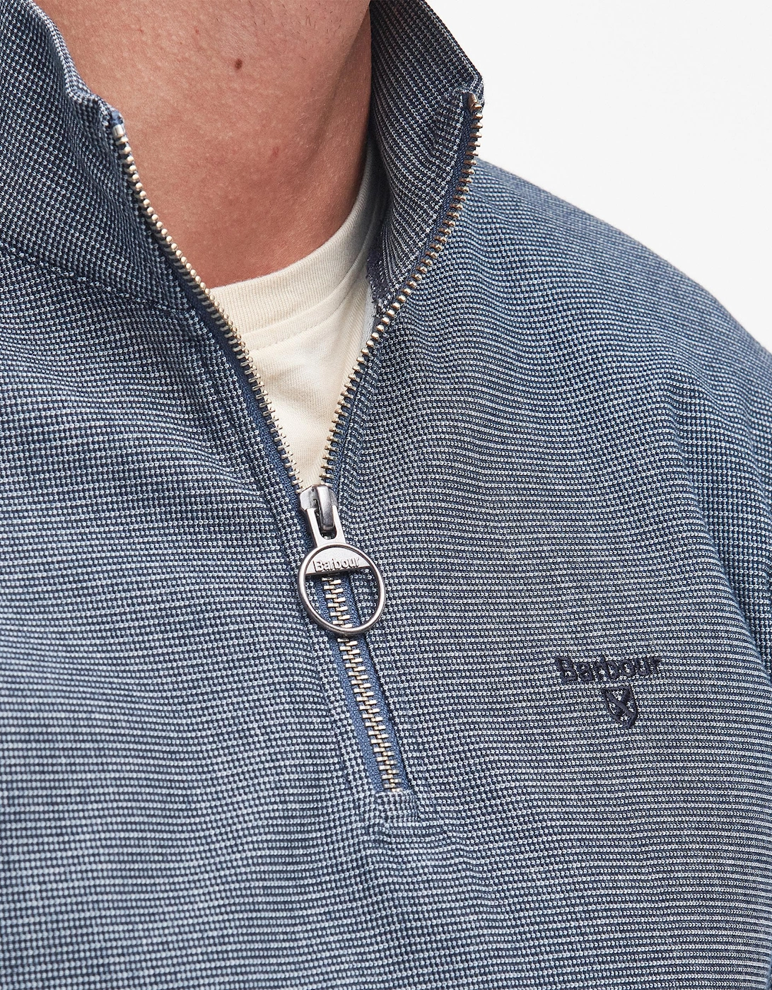 Houndwood Mens Tailored Half Zip Sweatshirt