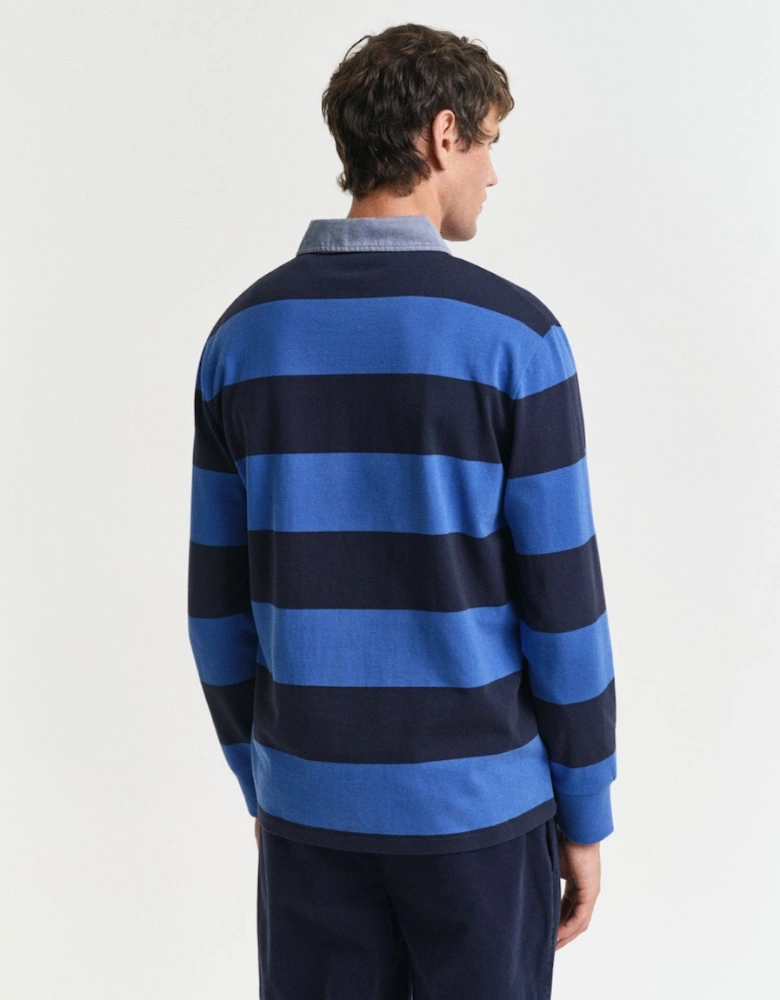 Mens Regular Fit Chambray Stripe Heavy Rugger