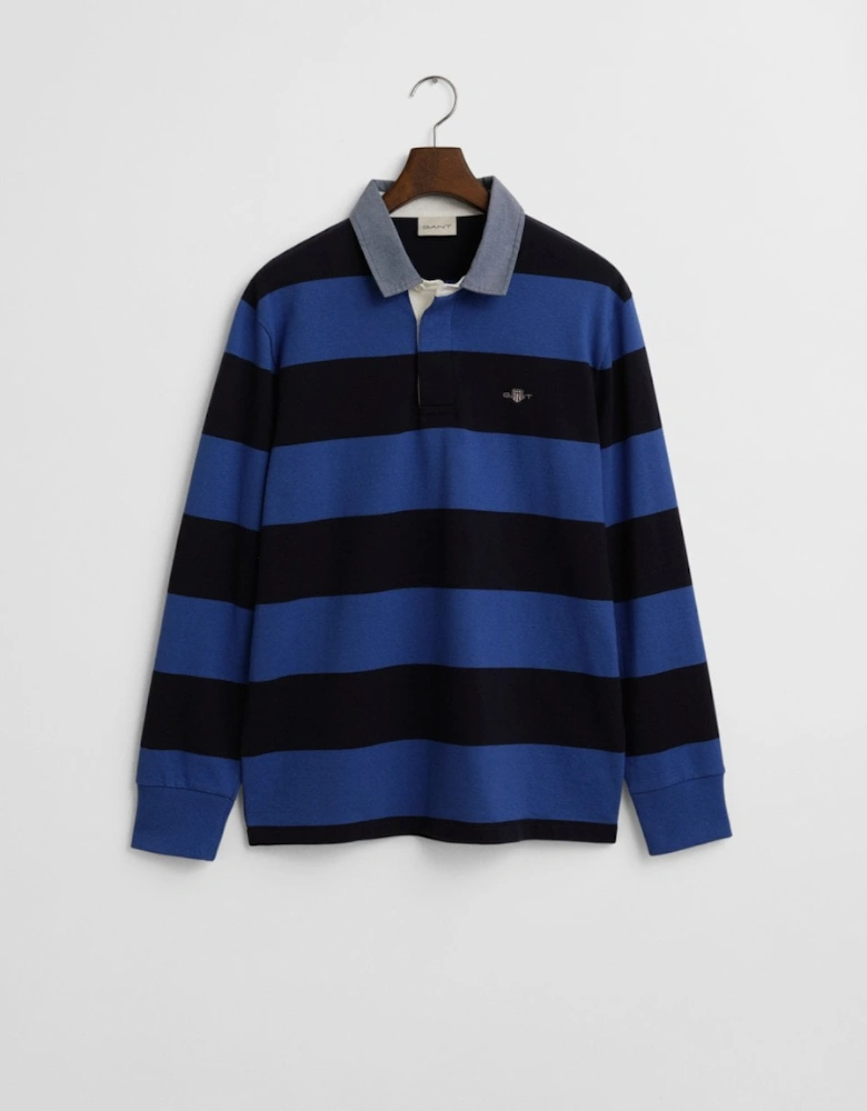 Mens Regular Fit Chambray Stripe Heavy Rugger