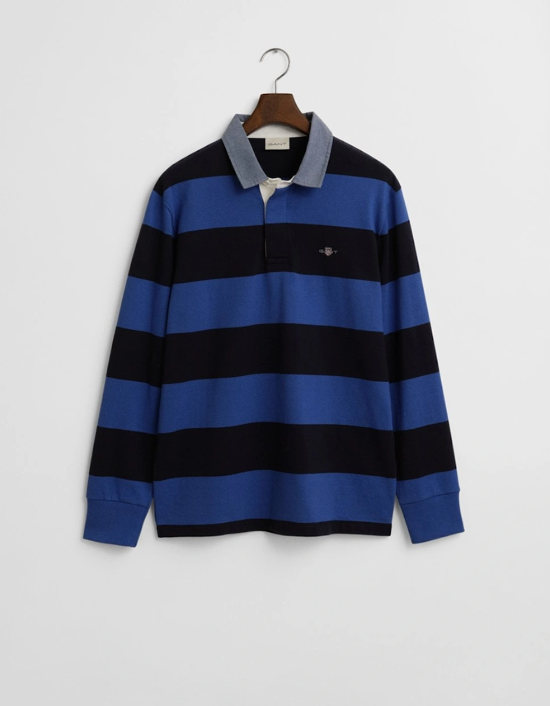 Mens Regular Fit Chambray Stripe Heavy Rugger