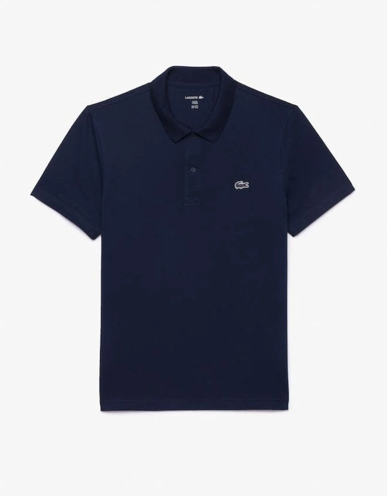 Short Sleeved Mens Polo Shirt - Navy Blue 166