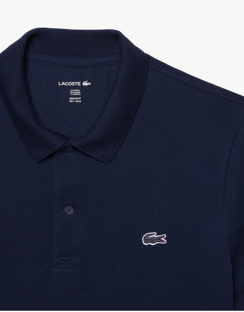 Short Sleeved Mens Polo Shirt - Navy Blue 166