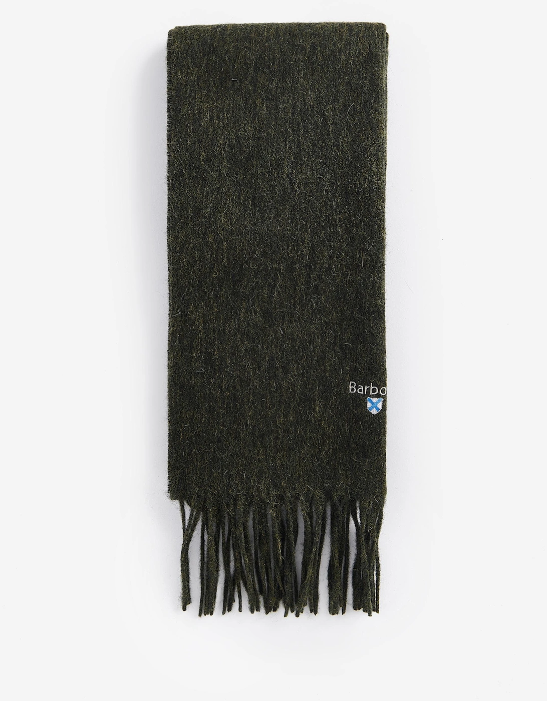 Unisex Plain Lambswool Scarf - Seaweed