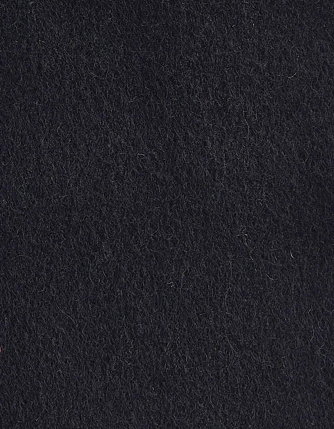 Unisex Plain Lambswool Scarf - Black