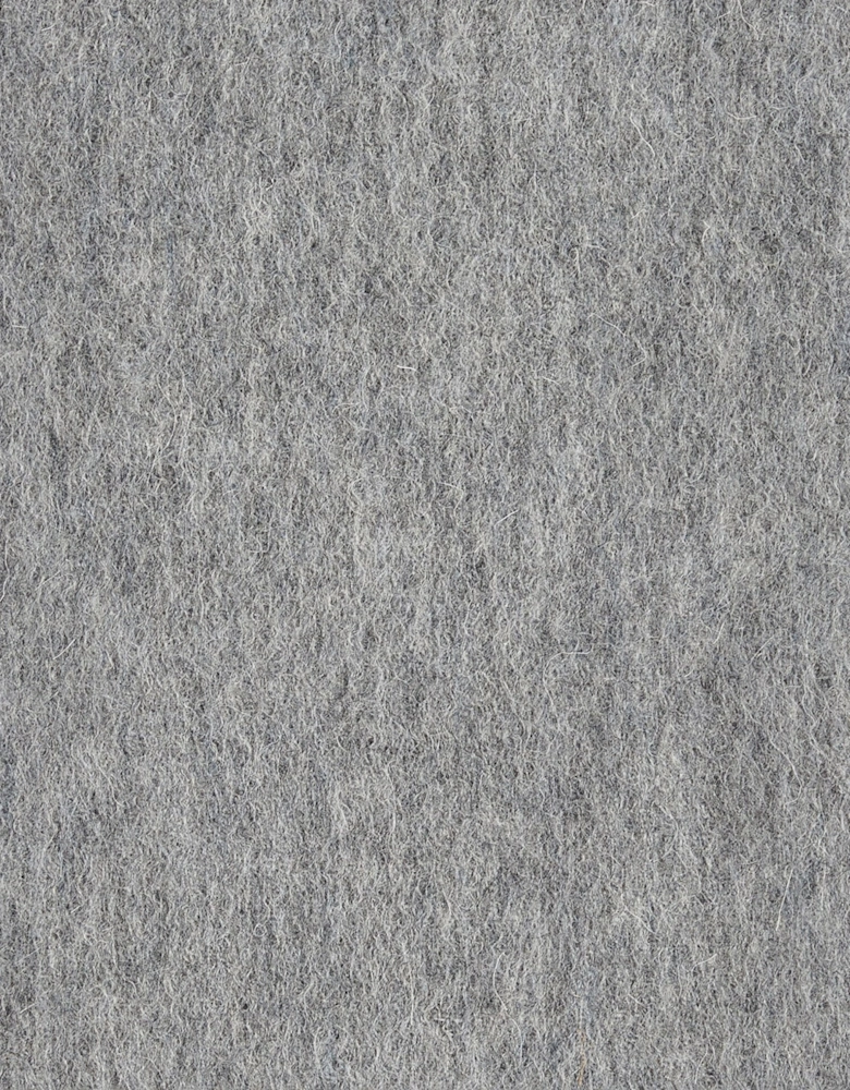 Unisex Plain Lambswool Scarf - Light Grey Marl