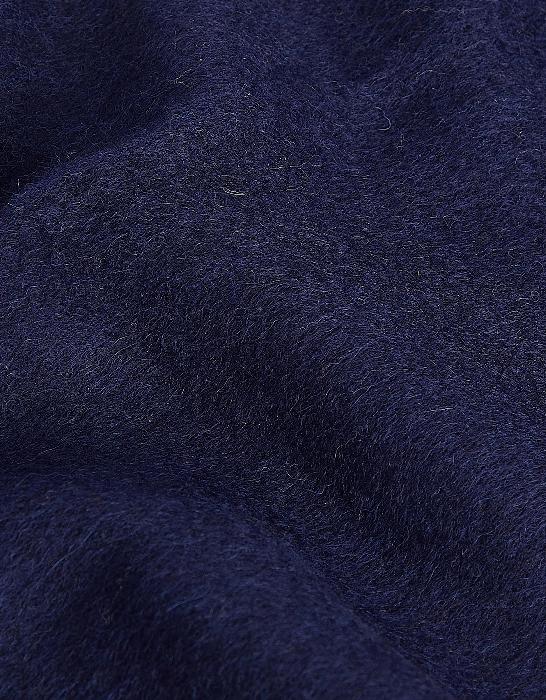 Unisex Plain Lambswool Scarf - Navy