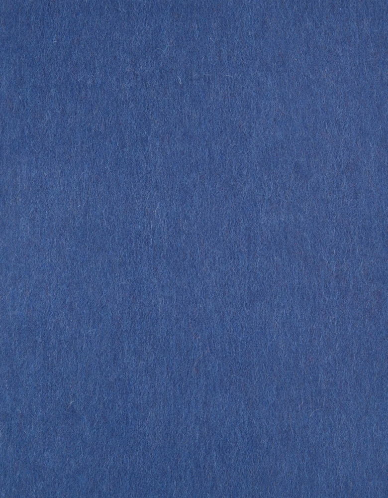 Unisex Plain Lambswool Scarf - True Navy