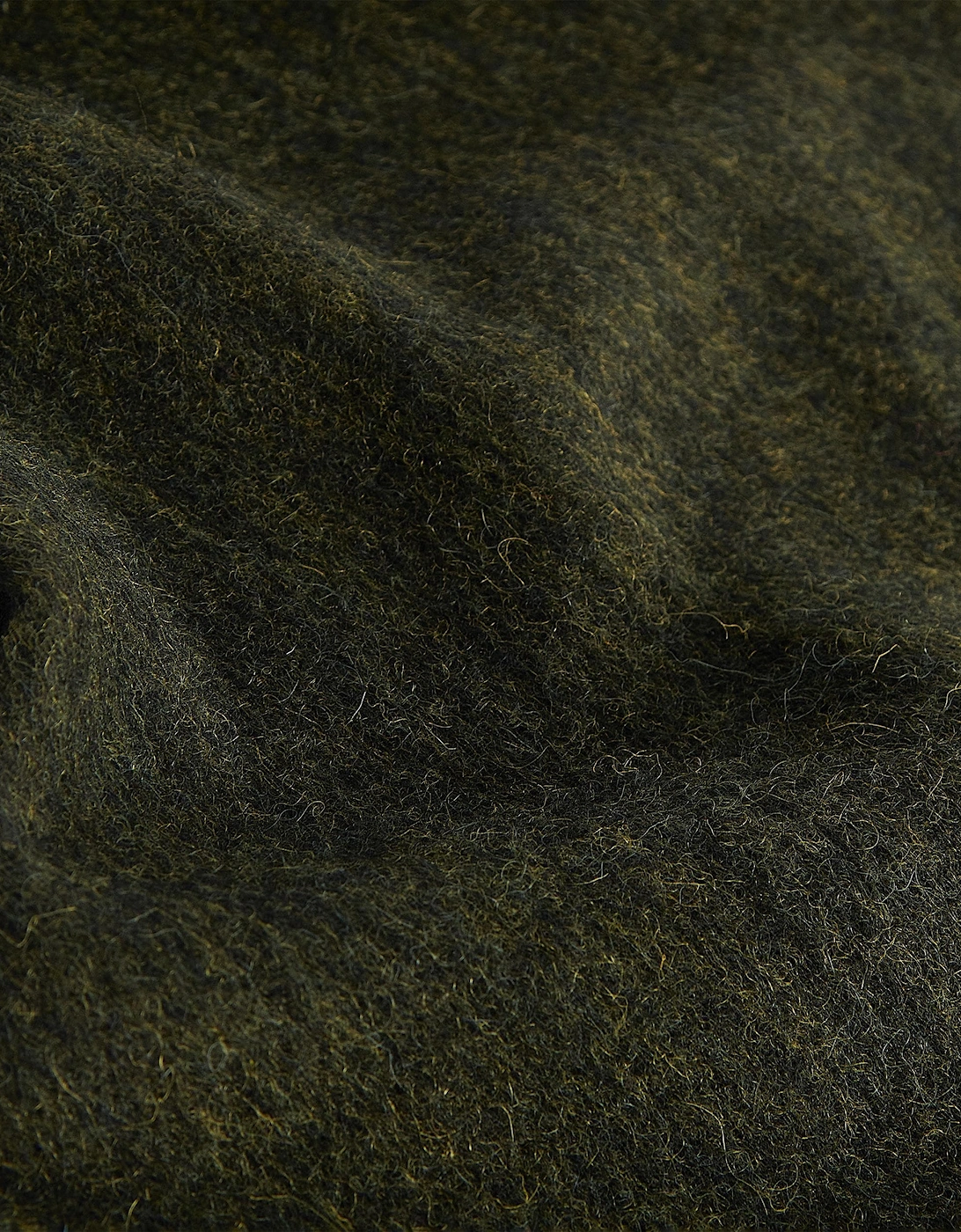 Unisex Plain Lambswool Scarf - Seaweed