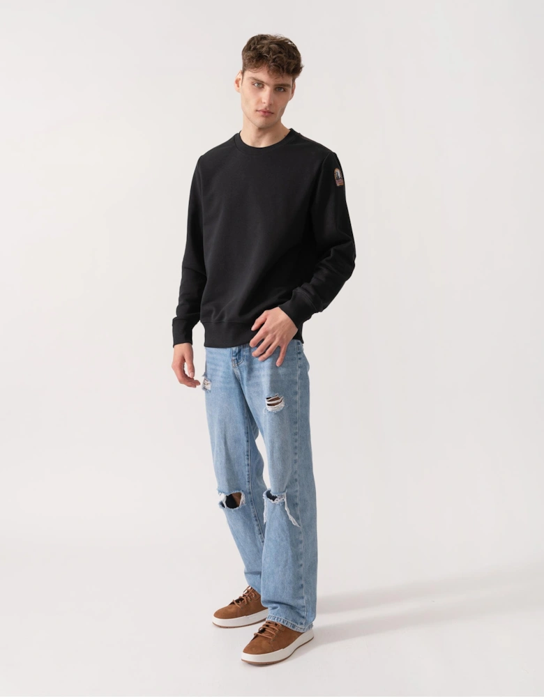 K2 Mens Crew Neck Sweatshirt with Logo Patch