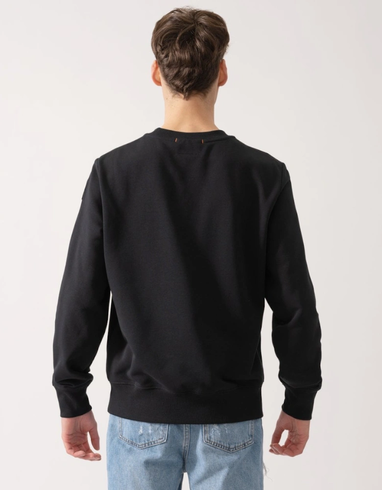 K2 Mens Crew Neck Sweatshirt with Logo Patch