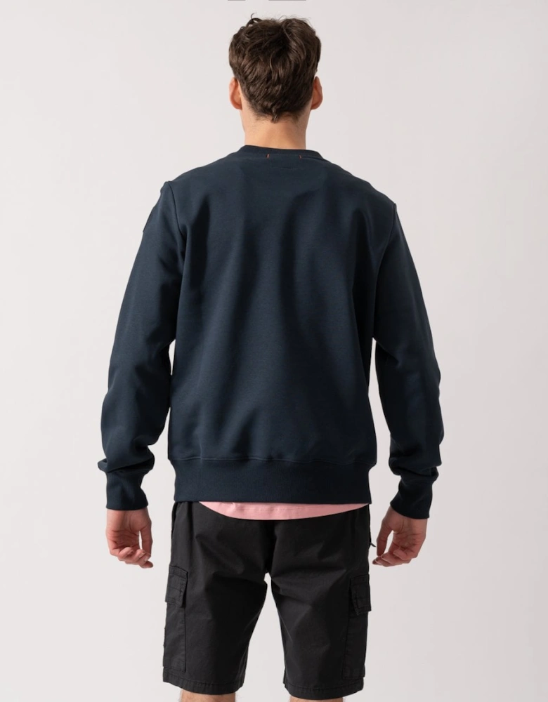 K2 Mens Crew Neck Sweatshirt with Logo Patch